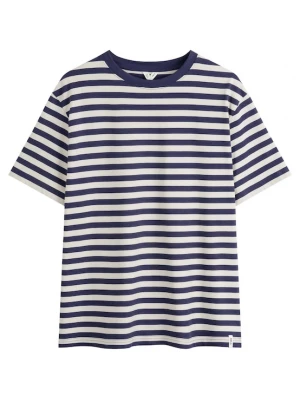 Foto van product MELA Shirt 'BHAJAN' donkerblauw / wit