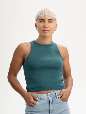 Foto van product MELA Top 'Nikara' cyaan blauw