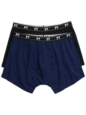 Foto van product Men Plus Boxershorts kobaltblauw / zwart / wit