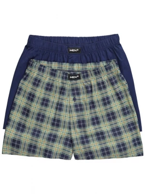 Foto van product Men Plus Boxershorts nachtblauw / jade groen