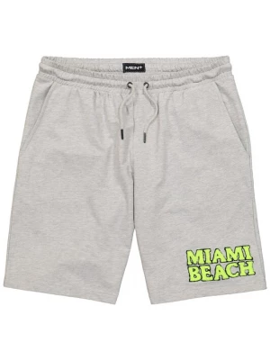 Foto van product Men Plus Broek grijs gemêleerd / neongroen / zwart