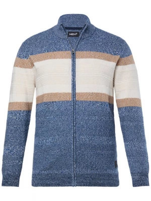 Foto van product Men Plus Gebreid vest navy / bruin / wit