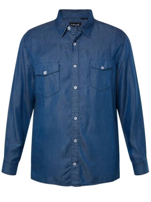 Foto van product Men Plus Overhemd blauw denim