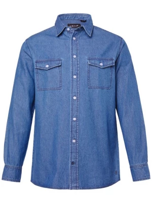 Foto van product Men Plus Overhemd blauw denim
