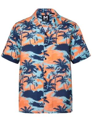 Foto van product Men Plus Overhemd blauw / mintgroen / koraal