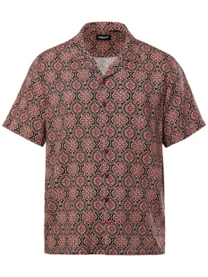 Foto van product Men Plus Overhemd bordeaux / pastelrood / zwart