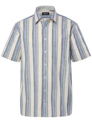 Foto van product Men Plus Overhemd donkerbeige / marine / lichtblauw