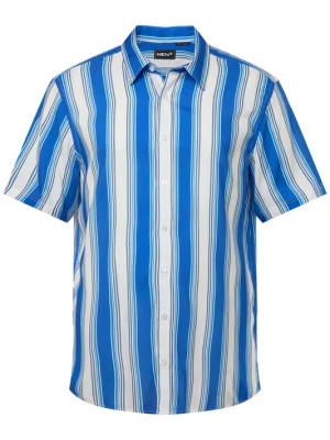 Foto van product Men Plus Overhemd hemelsblauw / wit