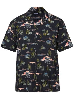Foto van product Men Plus Overhemd lichtblauw / groen / abrikoos / zwart