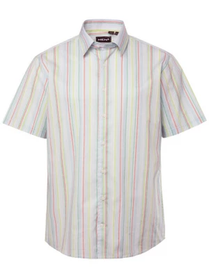 Foto van product Men Plus Overhemd limoen / knalrood / wit / offwhite