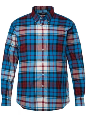 Foto van product Men Plus Overhemd navy / azuur / bordeaux / wit