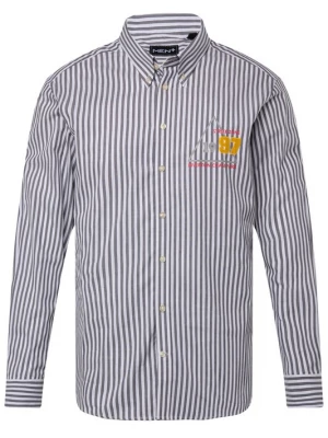 Foto van product Men Plus Overhemd navy / geel / wit