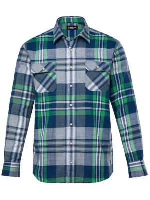 Foto van product Men Plus Overhemd navy / grijs / groen / wit