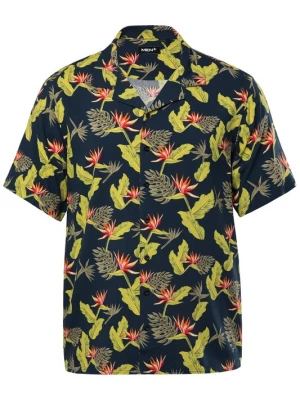 Foto van product Men Plus Overhemd navy / kiwi / appel / oranjerood