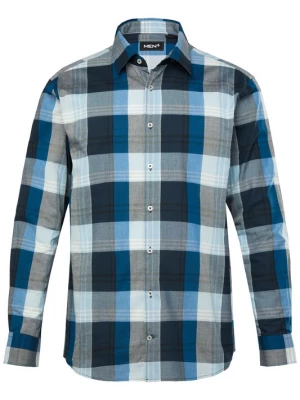 Foto van product Men Plus Overhemd navy / lichtblauw / wit
