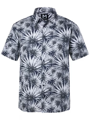 Foto van product Men Plus Overhemd navy / lichtgrijs / wit