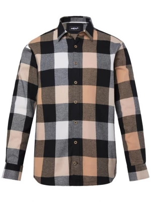 Foto van product Men Plus Overhemd oranje / zwart / offwhite