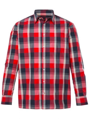 Foto van product Men Plus Overhemd rood / zwart / wit