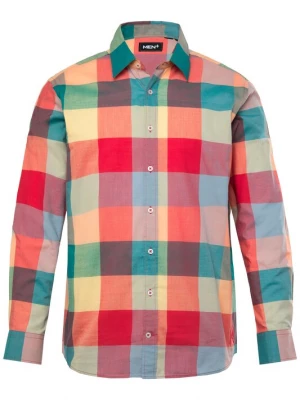 Foto van product Men Plus Overhemd sand / lichtblauw / donkergroen / oranje / rood