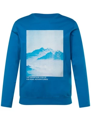 Foto van product Men Plus Shirt azuur / wit