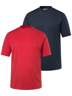 Foto van product Men Plus Shirt blauw gemêleerd / rood