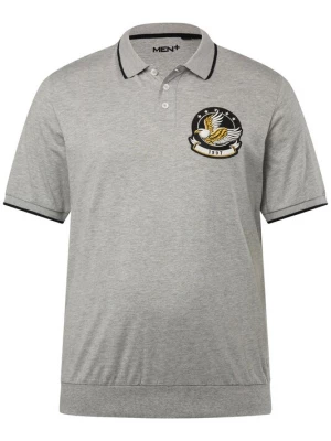Foto van product Men Plus Shirt donkergeel / grijs / zwart / wit