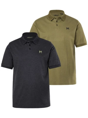 Foto van product Men Plus Shirt donkergrijs / olijfgroen