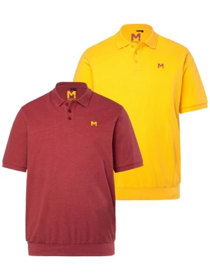 Foto van product Men Plus Shirt geel / karmijnrood