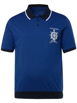 Foto van product Men Plus Shirt kobaltblauw / zwart / wit