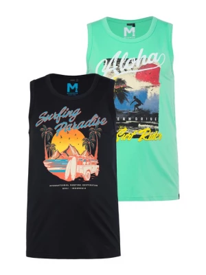 Foto van product Men Plus Shirt lichtblauw / zwart