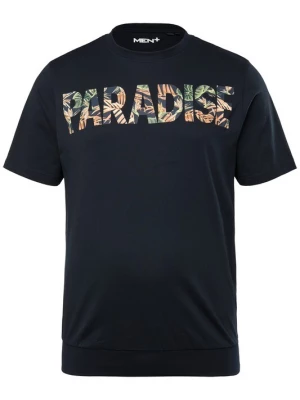 Foto van product Men Plus Shirt navy / donkerblauw / spar / lichtoranje