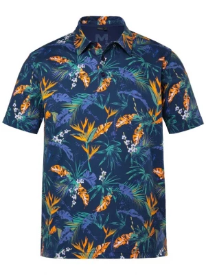 Foto van product Men Plus Shirt navy / gemengde kleuren