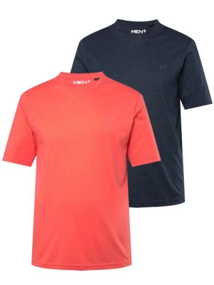 Foto van product Men Plus Shirt navy / koraal