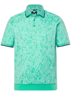 Foto van product Men Plus Shirt turquoise / donkerblauw / wit