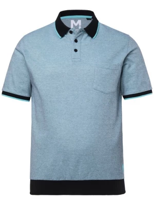 Foto van product Men Plus Shirt turquoise / zwart