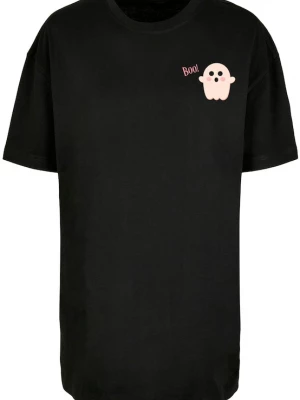 Foto van product Merchcode Oversized shirt 'Halloween - Boo Ghost' rosa / pastelroze / zwart