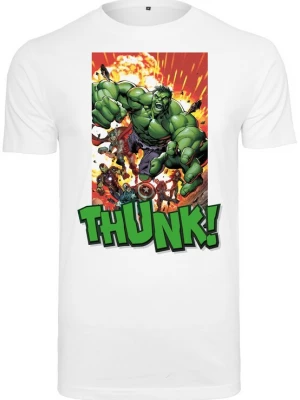 Foto van product Merchcode Shirt 'Avengers Explosion' donkergeel / grasgroen / donkeroranje / wit
