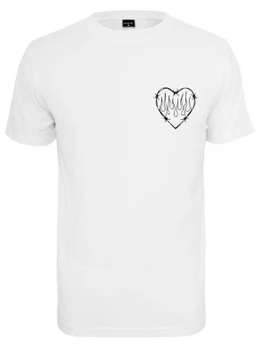 Foto van product Merchcode Shirt 'Burning Hearts' zwart / wit