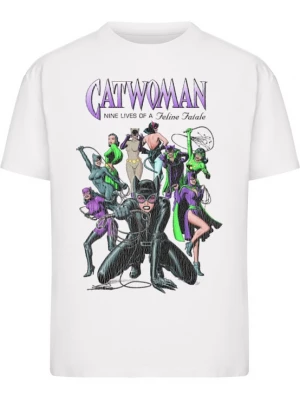 Foto van product Merchcode Shirt 'Catwomen Feline Fatale' gemengde kleuren / wit