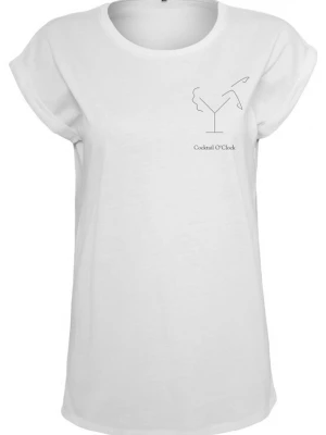 Foto van product Merchcode Shirt 'Cocktail O'Clock' zwart / wit