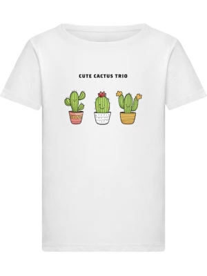 Foto van product Merchcode Shirt 'Cute Cactus Trio' honing / groen / zwart / wit