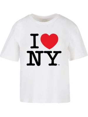 Foto van product Merchcode Shirt 'I Love NY' rood / zwart / wit
