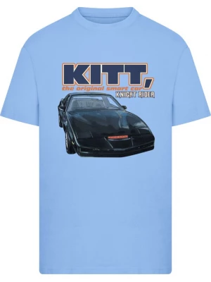 Foto van product Merchcode Shirt 'Knight Rider Kitt' blauw / navy / oranje / wit
