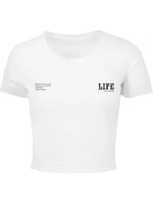Foto van product Merchcode Shirt 'Life' zwart / wit