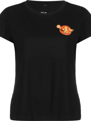 Foto van product Merchcode Shirt 'Lola' pasteelgeel / oranjerood / zwart / wit