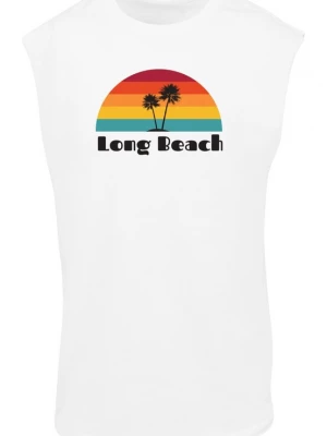 Foto van product Merchcode Shirt 'Long Beach' oranje / rood / zwart / wit
