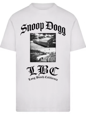 Foto van product Merchcode Shirt 'MC1491 Snoop Dogg Long Beach California' zwart / wit