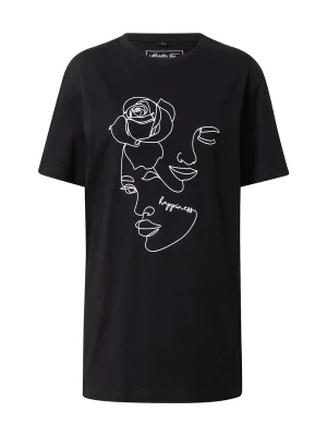 Foto van product Merchcode Shirt 'One Line Rose' zwart / wit