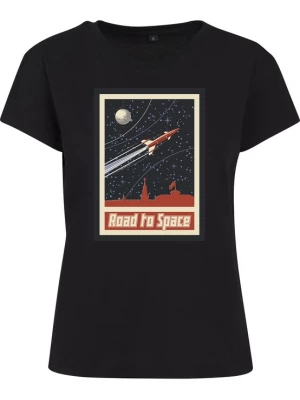 Foto van product Merchcode Shirt 'Road To Space' beige / roestrood / zwart