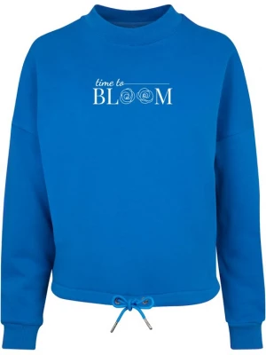 Foto van product Merchcode Sweatshirt 'Time To Bloom' royal blue / koningsblauw / wit